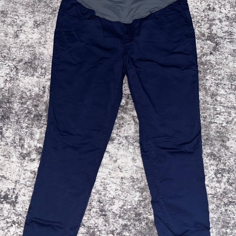 Navy Maternity Kids Bottoms with Stretch Waistband